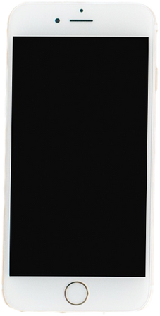 Cut Out Photo of a White Cellphone